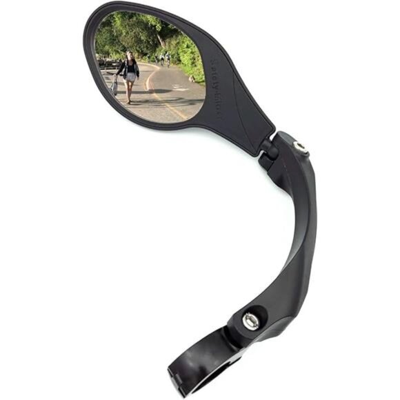 Handlebar Bike Mirror,Stainless Steel Lens Mirror,Bicycle Rearview Mirror,Safety - Picture 8 of 8